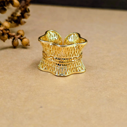 Empress Mesh Gold Anti-Tarnish Ring