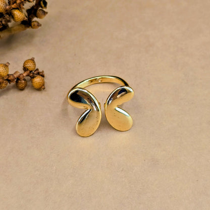 Angel Wings Ring – Adjustable Gold Anti-Tarnish Elegance