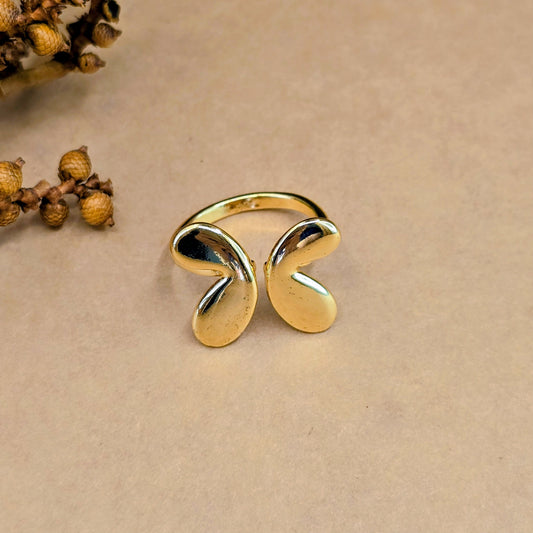 Angel Wings Ring – Adjustable Gold Anti-Tarnish Elegance