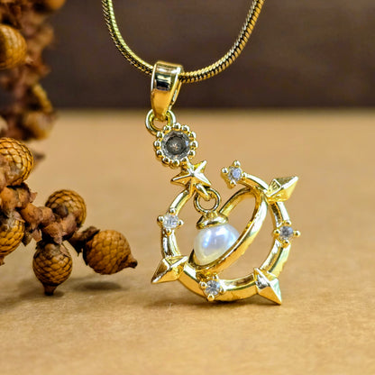 Galaxy Charm Pendant Chain – Waterproof & Anti-Tarnish Necklace for Daily to Party Wear