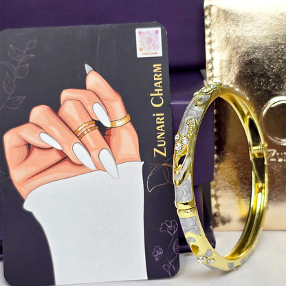 Zunari Charm ash bangle luxury display card image