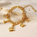 Bracelet placed on a beige stone slab under soft sunlight