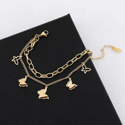 Butterfly bracelet displayed on a black box