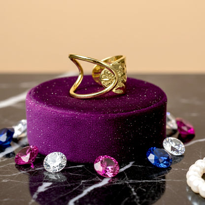bold statement ring gold modern designer style