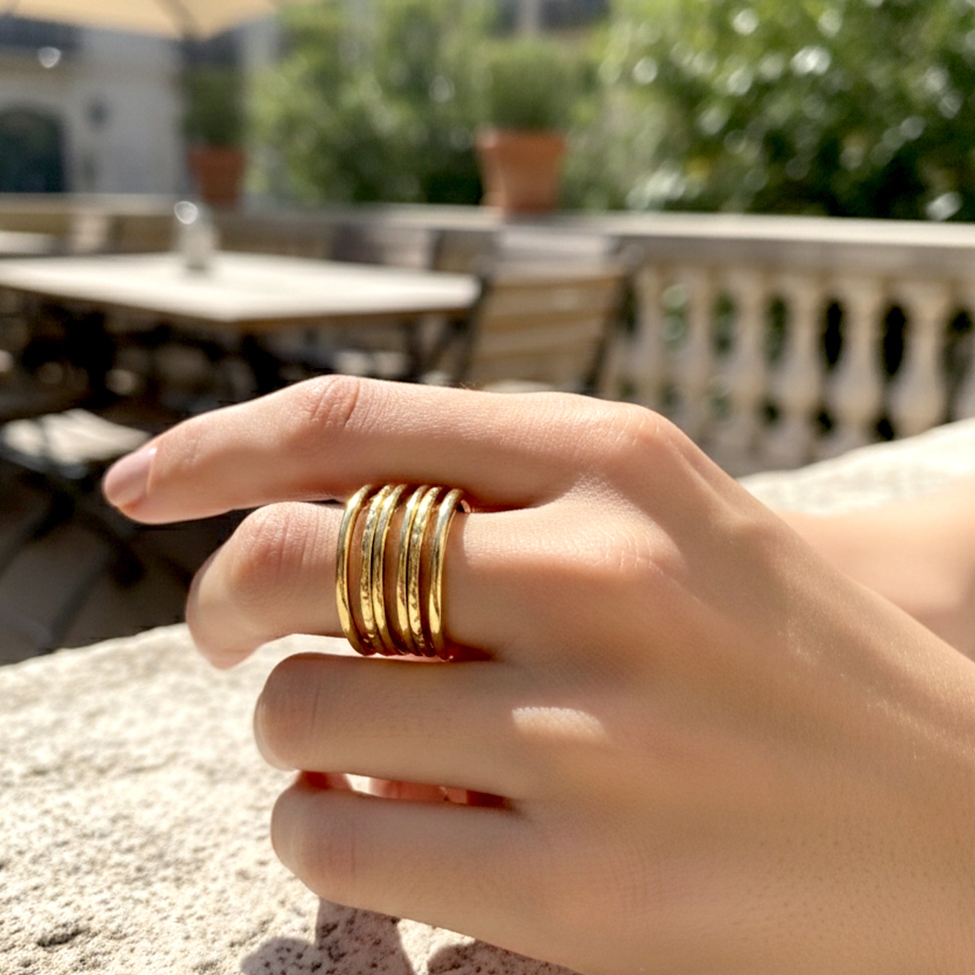 gold ring on hand everyday wear minimal chic