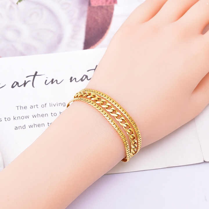 Minimalist bracelet styled on wrist