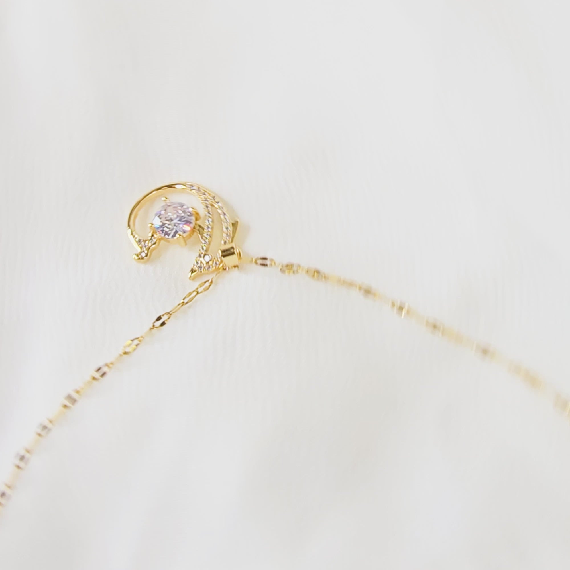 360-degree video showing Dolphin Pendant Chain from all angles and its reflective shine.